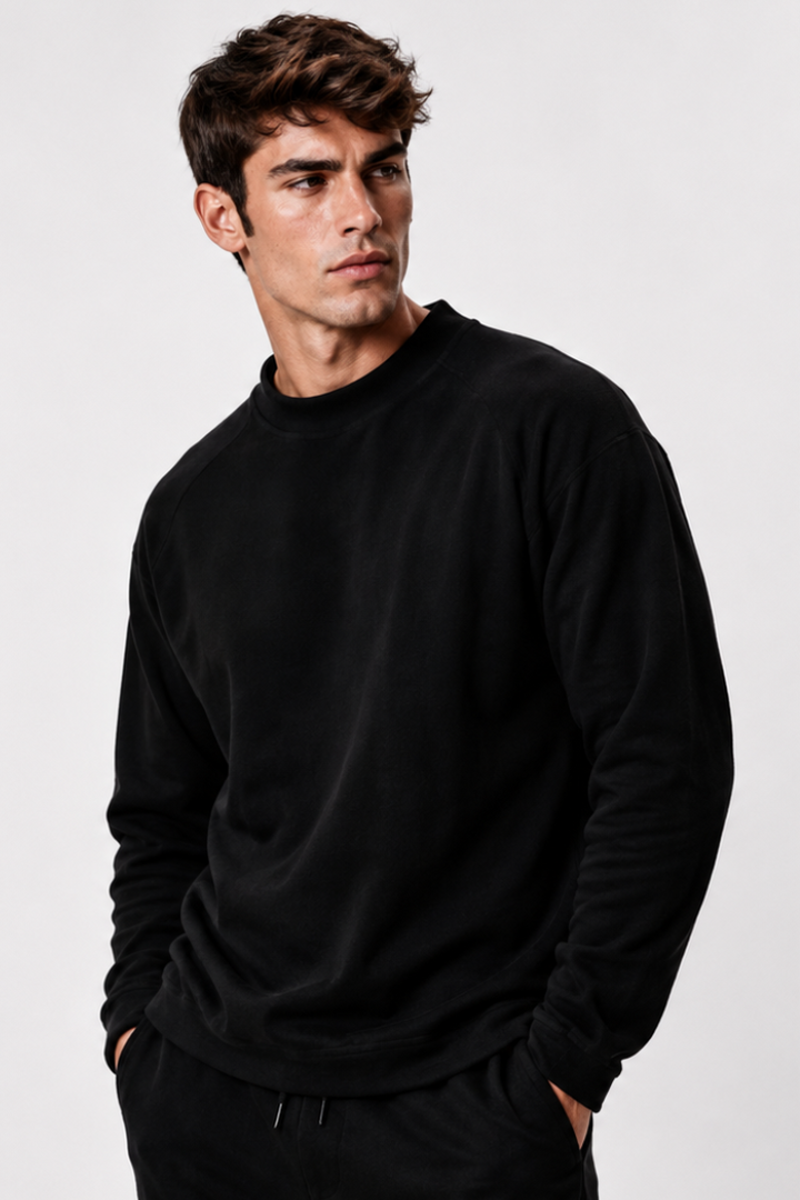 Black Thermal Long Tee