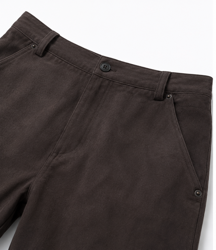Suede Cargo Pants
