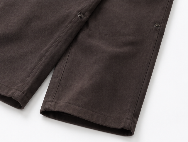 Suede Cargo Pants