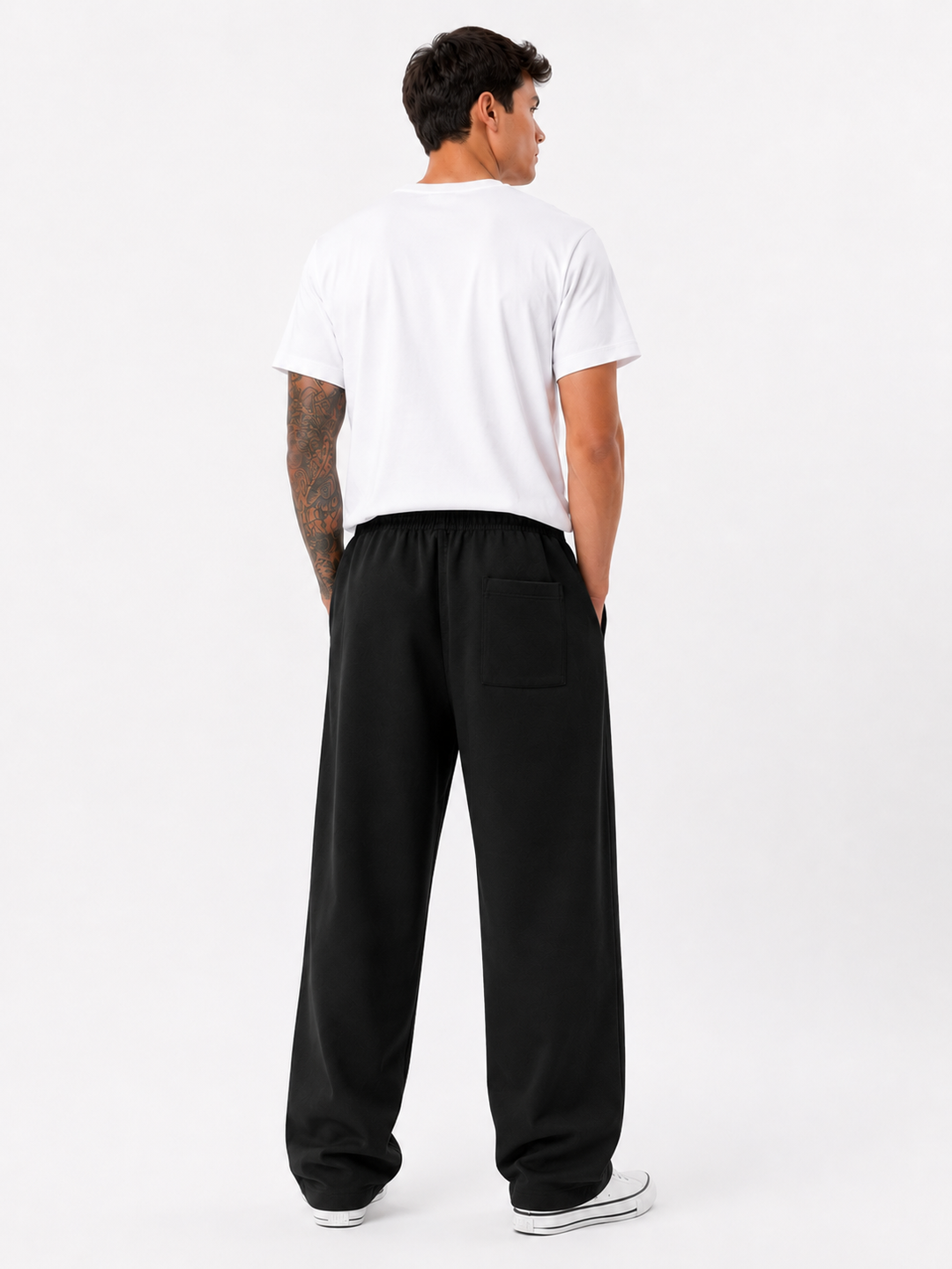 Ultra-Thin Anti-Wrinkle Dress Trousers — Black